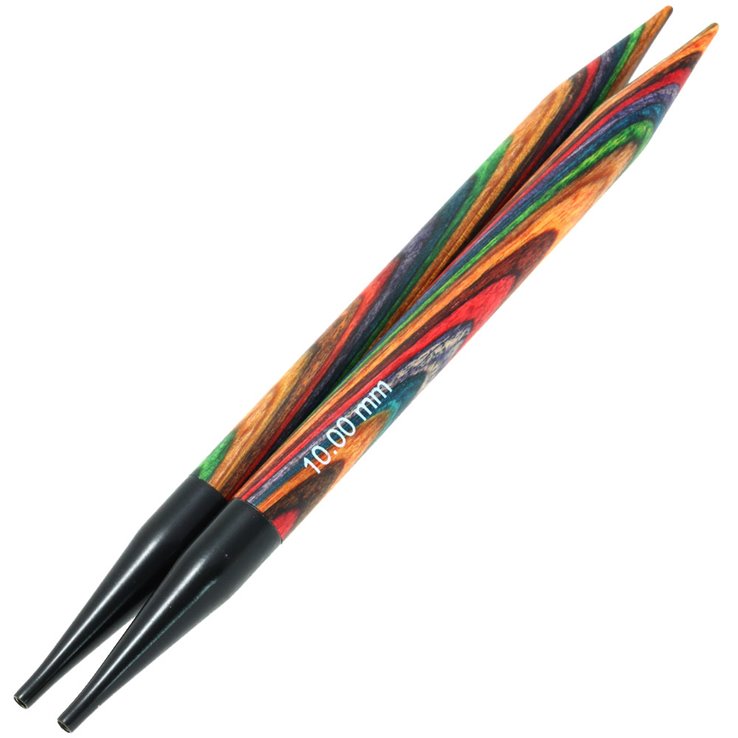 Nadelspitzen Vario Design-Holz Multicolor St.10,0 - von Lana Grossa
