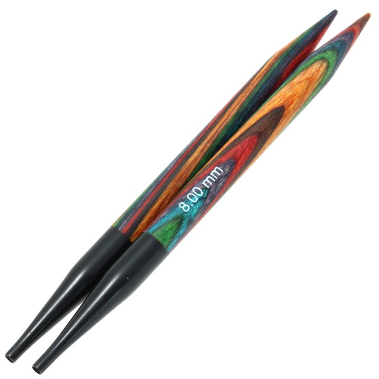 Nadelspitzen Vario Design-Holz Multicolor St. 8,0 - von Lana Grossa