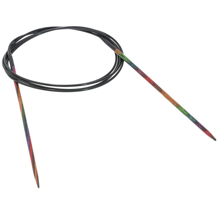 Rundstricknadel Design-Holz Multicolor St. 2,5/120cm - von Lana Grossa