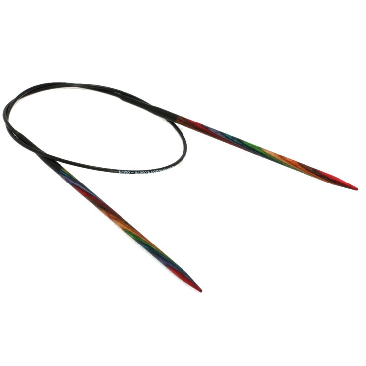 Rundstricknadel Design-Holz Color St. 4,0/60cm - von Lana Grossa