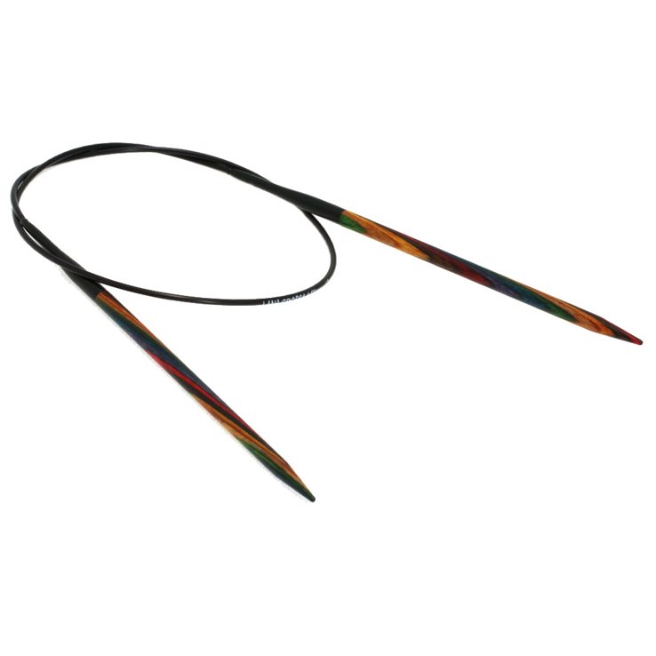 Rundstricknadel Design-Holz Multicolor St.  4,5/ 60cm - von Lana Grossa
