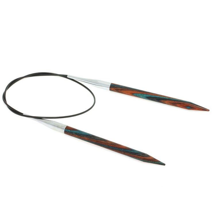 Rundstricknadel Design-Holz Color St, 7,0/60cm - von Lana Grossa