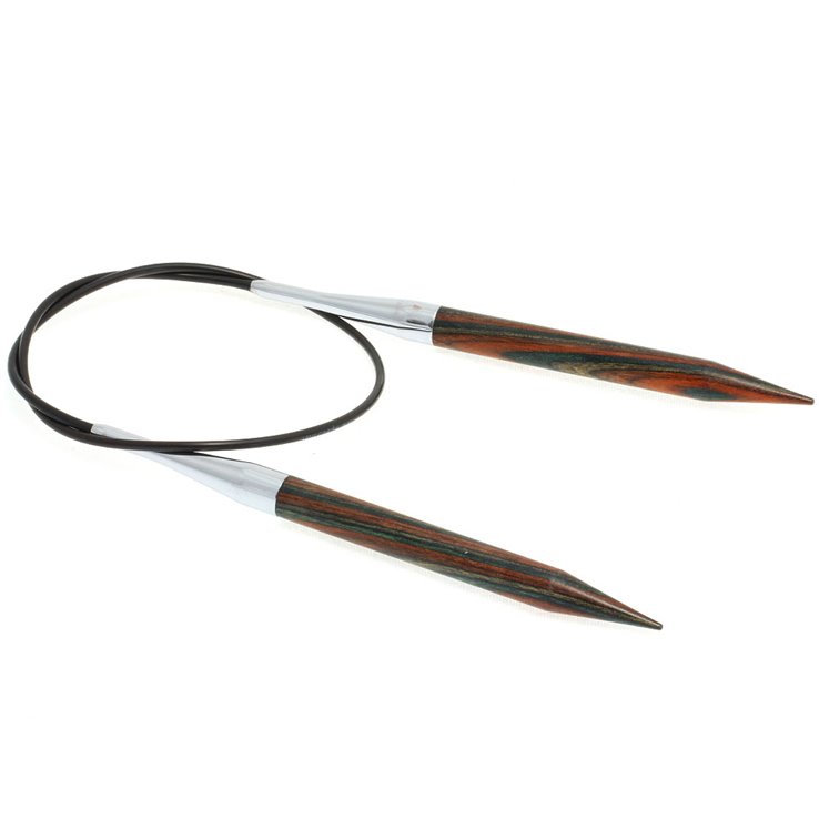 Rundstricknadel Design-Holz Color St, 9,0/60cm - von Lana Grossa