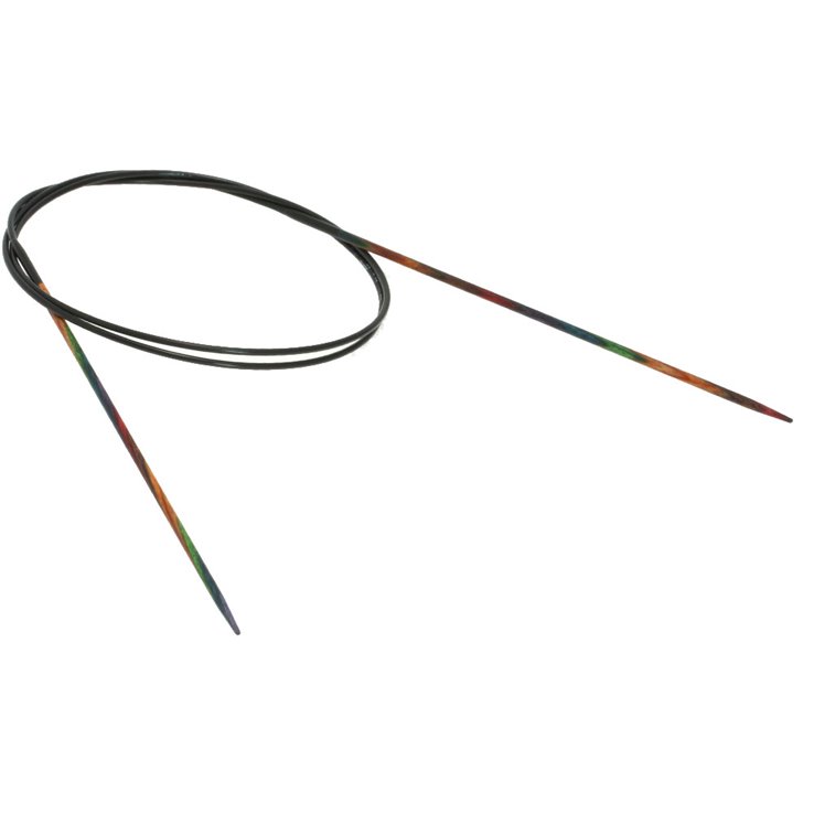 Rundstricknadel Design-Holz Color St. 2,0/80cm - von Lana Grossa