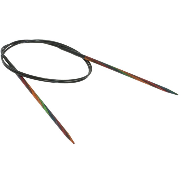 Rundstricknadel Design-Holz Color St. 3,75/80cm - von Lana Grossa