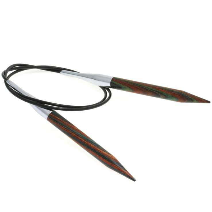 Rundstricknadel Design-Holz Color St, 9,0/80cm - von Lana Grossa