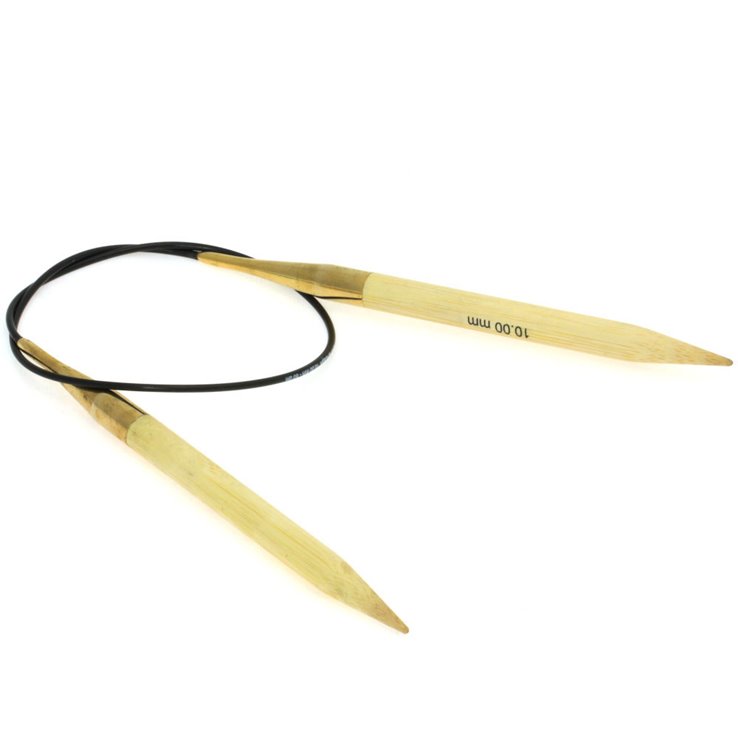 Rundstricknadel Bambus St.10,0/60cm - von Lana Grossa