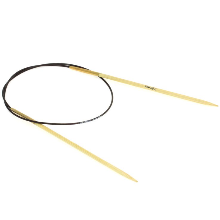 Rundstricknadel Bambus St. 3,0/60cm - von Lana Grossa