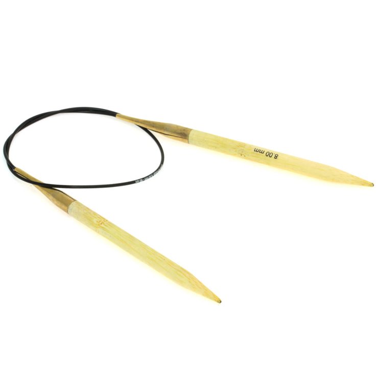 Rundstricknadel Bambus St. 8,0/60cm - von Lana Grossa