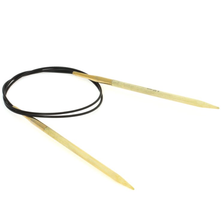 Rundstricknadel Bambus St. 5,0/80cm - von Lana Grossa