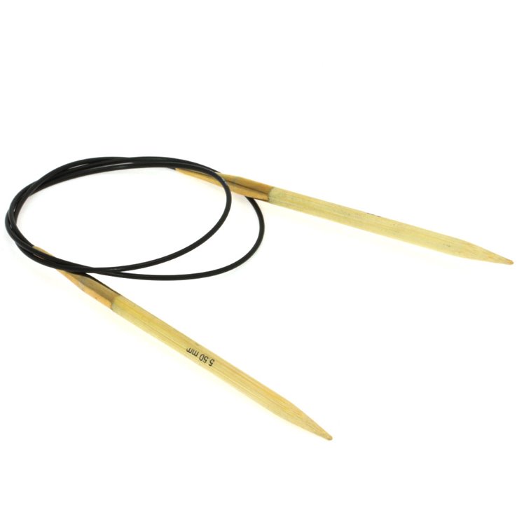 Rundstricknadel Bambus  St. 5,5/80cm - von Lana Grossa