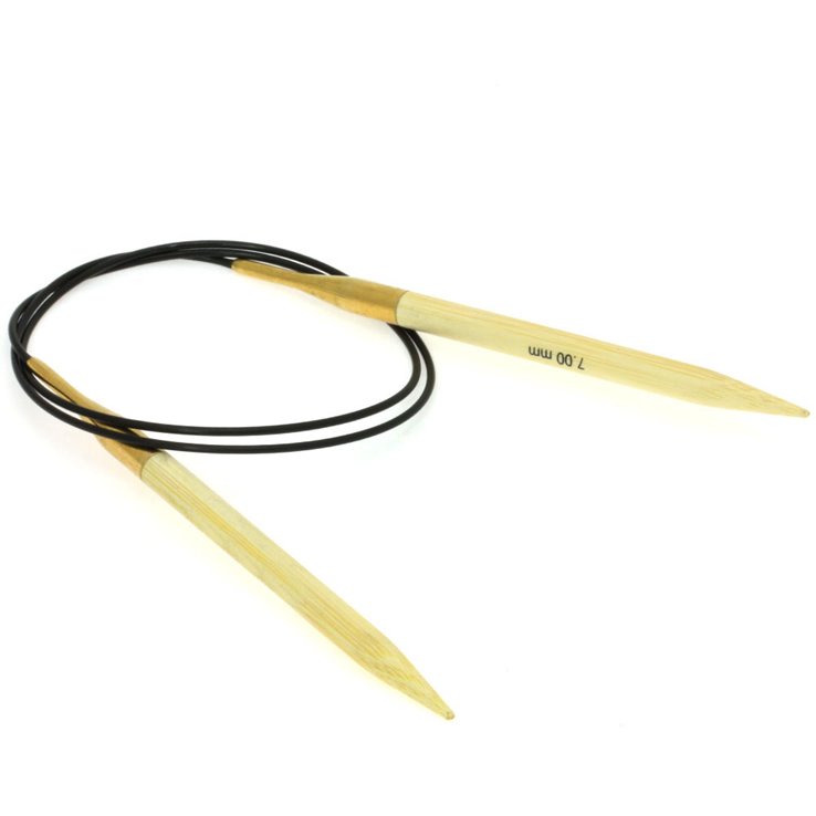 Rundstricknadel Bambus  St. 7,0/80cm - von Lana Grossa