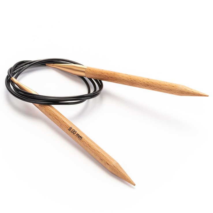 Rundstricknadel Buche (Tanja Steinbach Edition) St, 9,0/120cm - von Lana Grossa