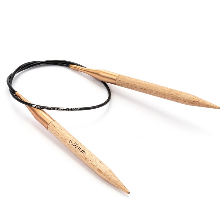 Rundstricknadel Buche (Tanja Steinbach Edition) St. 6,5/ 40cm - von Lana Grossa