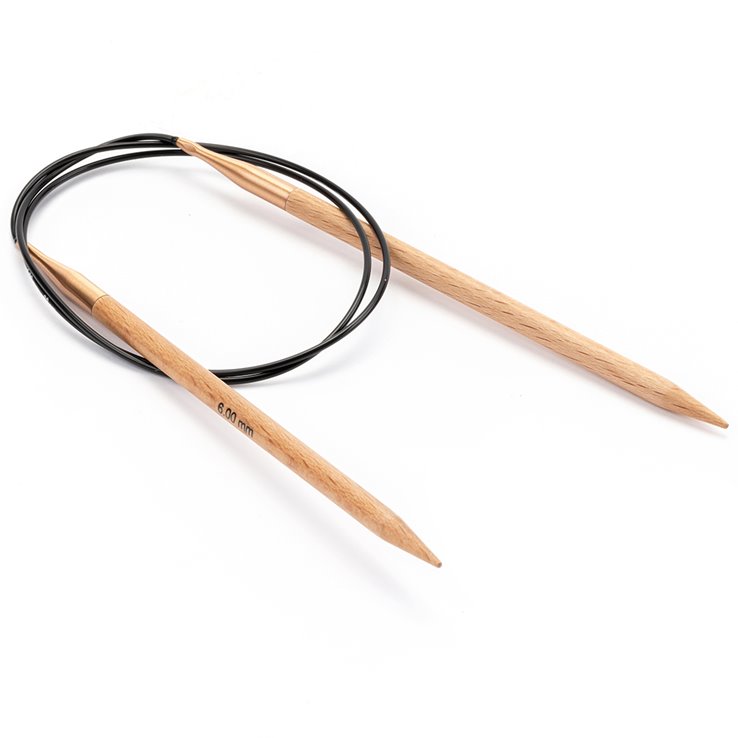 Rundstricknadel Buche (Tanja Steinbach Edition) St. 6,0/ 80cm - von Lana Grossa