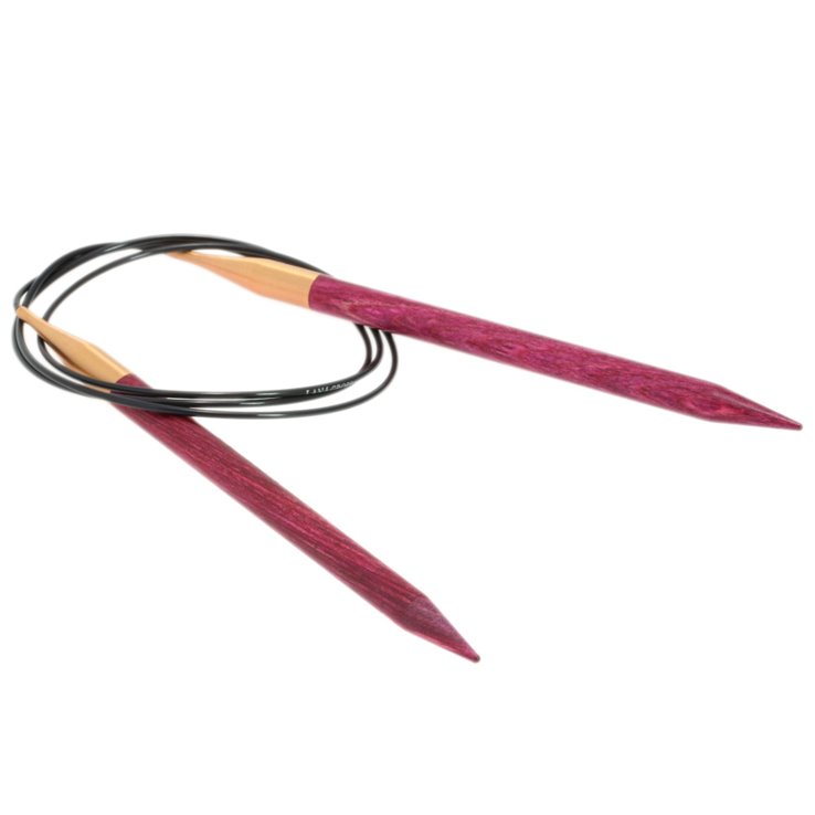 Rundstricknadel Design-Holz Signal St. 8,0/100cm - von Lana Grossa