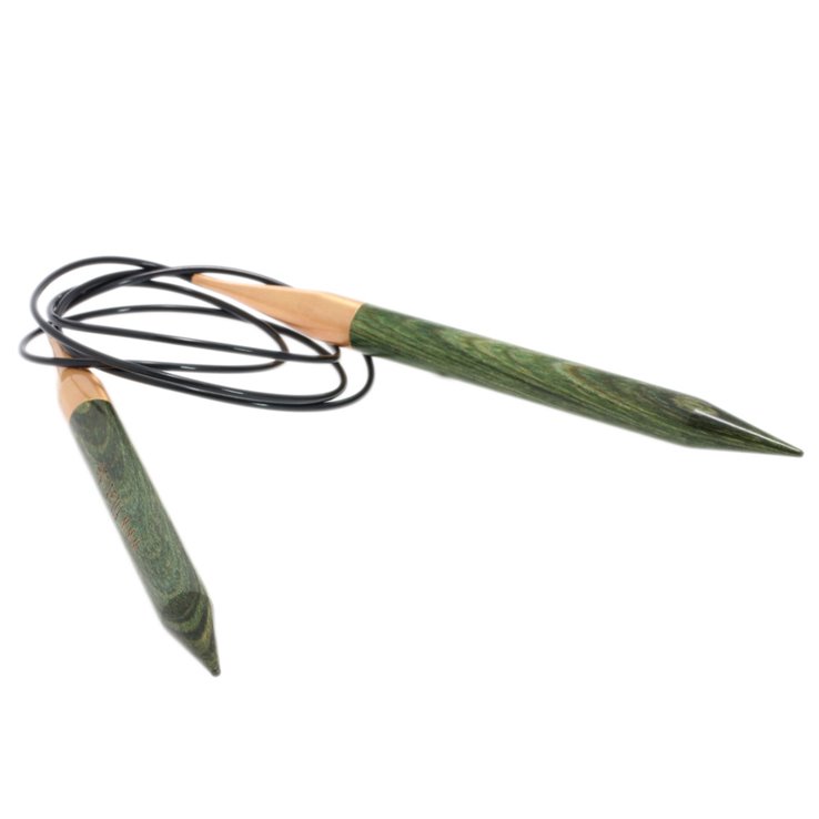 Rundstricknadel Design-Holz Signal St.12,0/120cm - von Lana Grossa