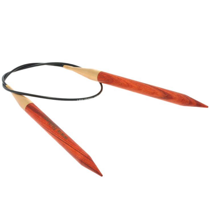 Rundstricknadel Design-Holz Signal St.10,0/ 60cm - von Lana Grossa