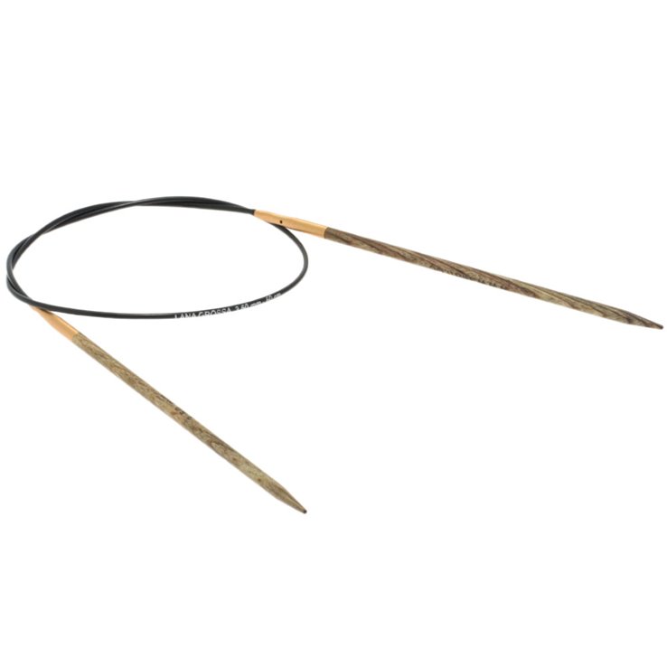 Rundstricknadel Design-Holz Signal St. 3,5/ 60cm - von Lana Grossa