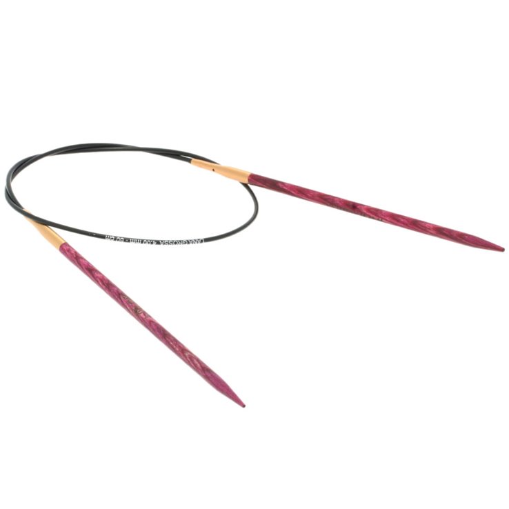 Rundstricknadel Design-Holz Signal St. 4,0/ 60cm - von Lana Grossa