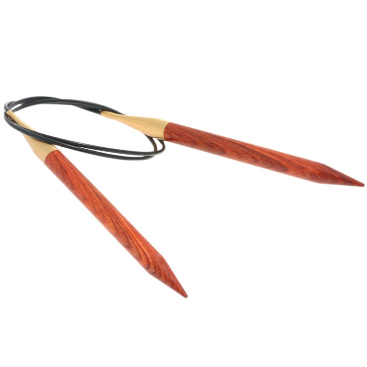 Rundstricknadel Design-Holz Signal St.10,0/ 80cm - von Lana Grossa
