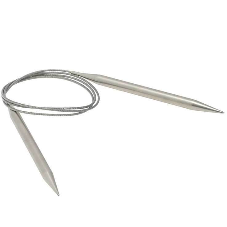 Rundstricknadel Edelstahl St. 8,0/100cm - von Lana Grossa