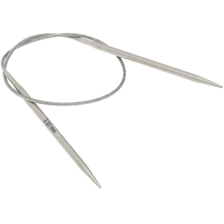 Rundstricknadel Edelstahl St, 3,5/ 40cm - von Lana Grossa