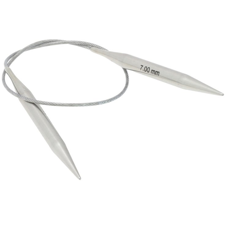 Rundstricknadel Edelstahl St. 7,0/ 40cm - von Lana Grossa