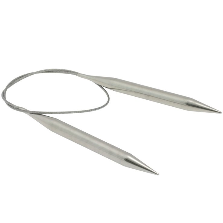Rundstricknadel Edelstahl St. 10,0/ 60cm - von Lana Grossa