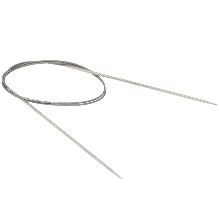 Rundstricknadel Edelstahl St. 2,5/ 80cm - von Lana Grossa