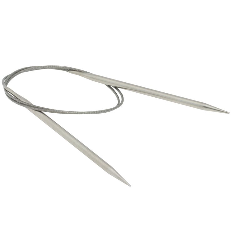 Rundstricknadel Edelstahl St. 5,5/ 80cm - von Lana Grossa