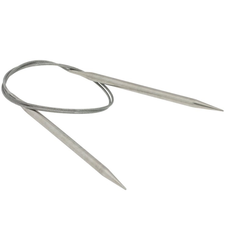 Rundstricknadel Edelstahl St, 6,0/ 80cm - von Lana Grossa