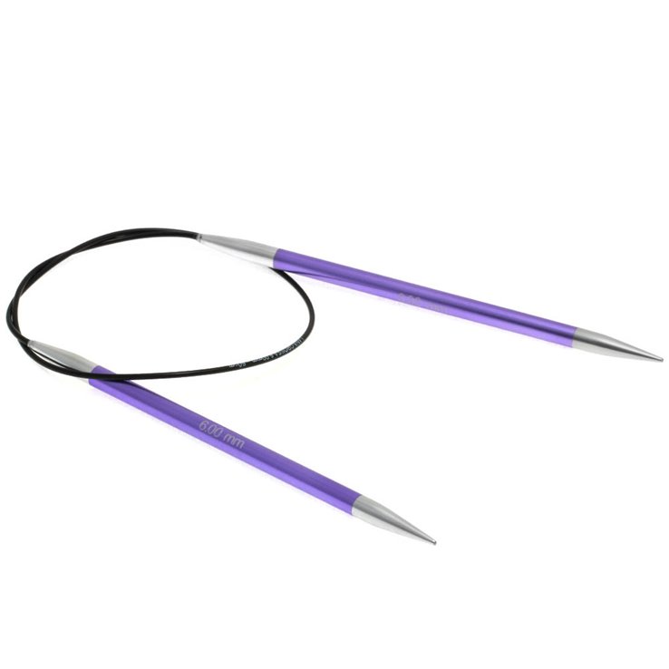 Rundstricknadel Aluminium Rainbow St. 6,0/ 40cm - von Lana Grossa