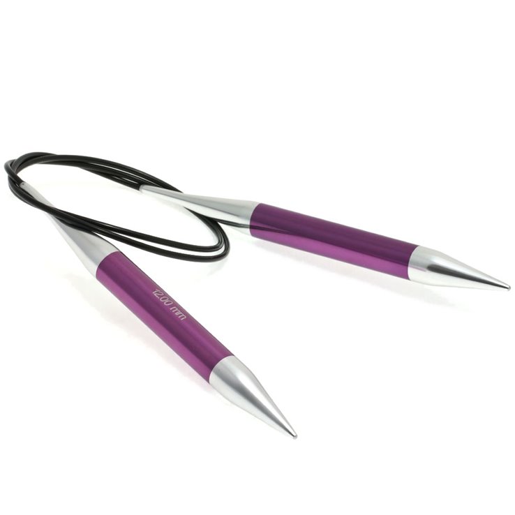 Rundstricknadel Aluminium Rainbow St. 12,0/100cm - von Lana Grossa