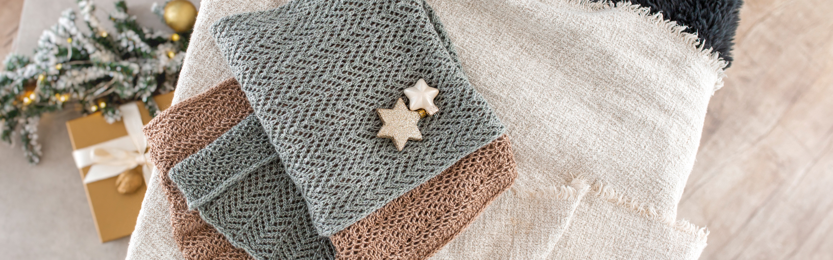 HOCHWERTIGE QUALITÄT & KREATIVES STRICKDESIGN Modellpakete<br>Damen | Schals, Loops & Tücher